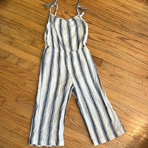 Cat and Jack stripped girl romper jumpsuit size 7 8